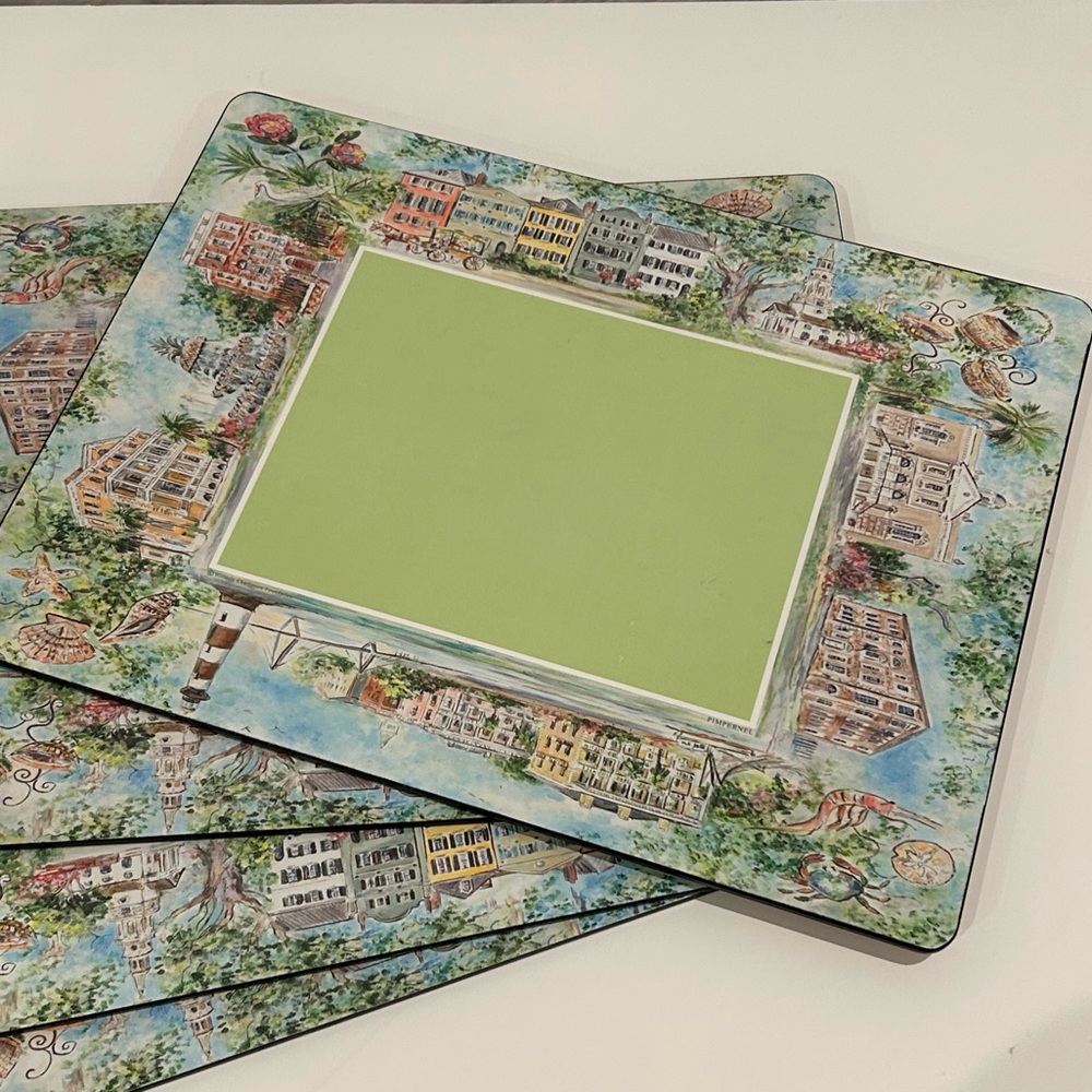 🔻🔻🔻Pimpernel Historic Charleston table mats